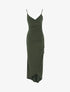 Robe fluide à bord asymétrique - kaki - 3
