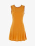 Robe à empiècements satinés - jaune - 1