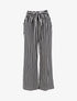 Pantalon fluide à rayures - noir - 3