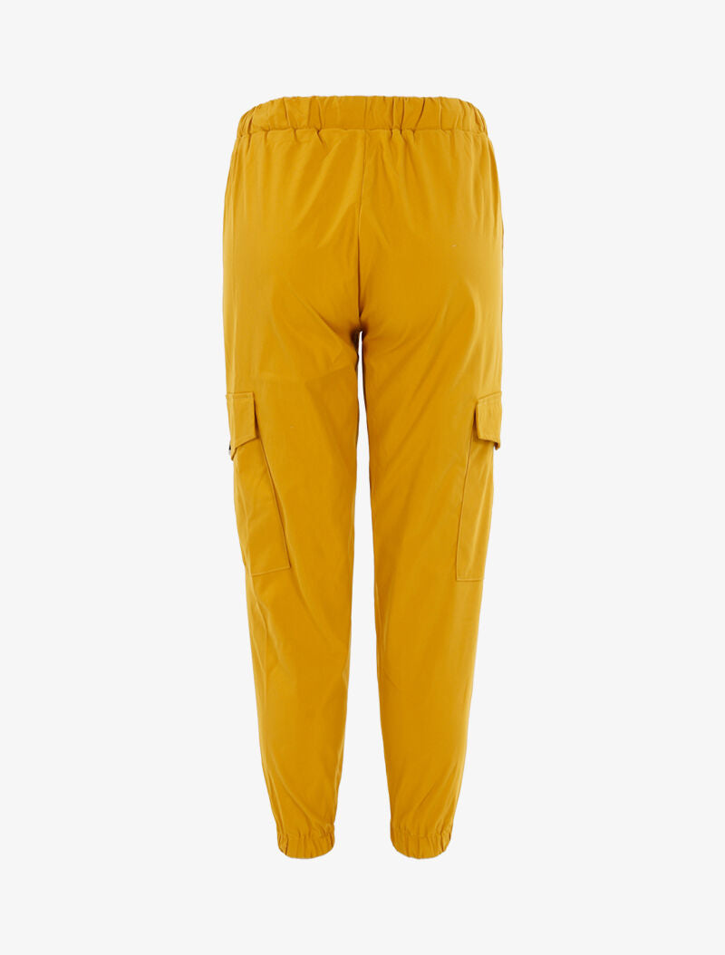 Pantalon cargo 7/8 - jaune