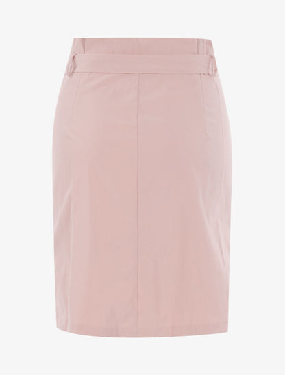 Jupe mi longue à boutons pression - lilas - 2