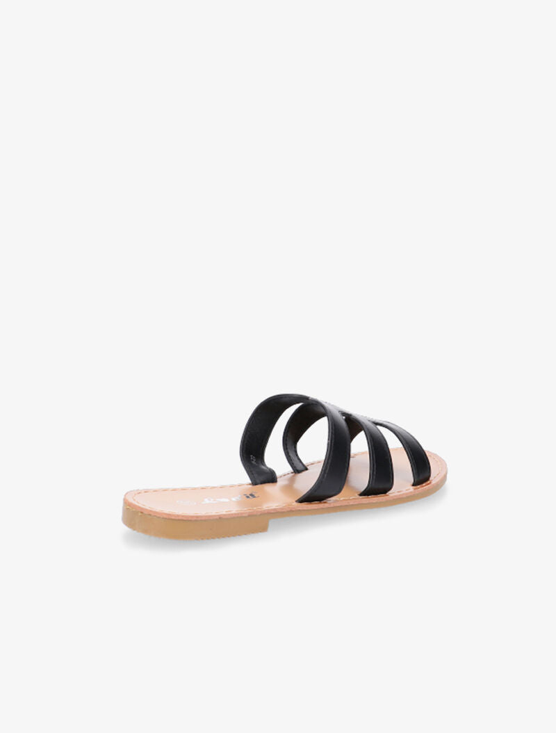 Nu-pieds style spartiates - noir - 4