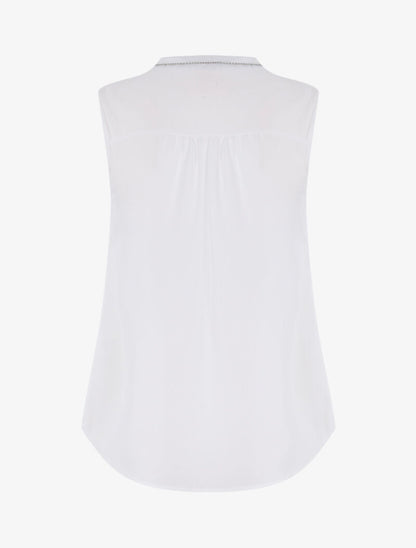 Top à col chaîne - blanc - 2