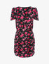 Robe moulante à imprimé floral - noir - 3