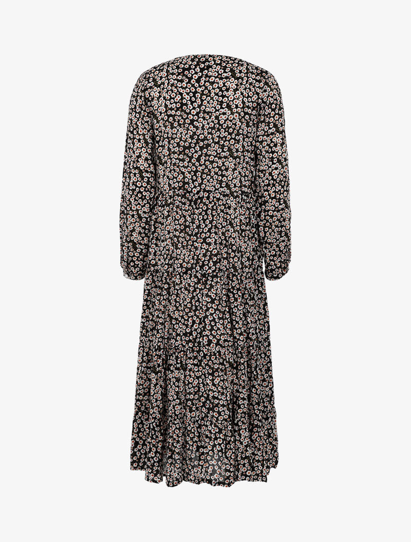 Robe à imprimé pâquerettes - noir - 2