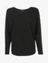 Pull doux à manches ajourées et cloutées - noir - 1