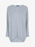 Pull long coupe loose - gris clair - 1