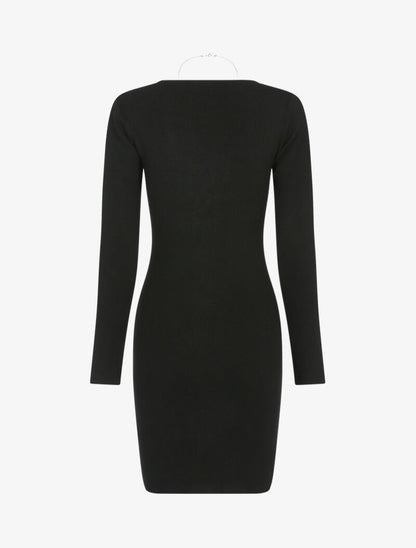 Robe pull basique - noir - 2
