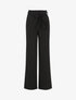 Pantalon ample à taille volantée - noir - 1
