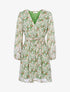 Robe à imprimé floral - vert - 1