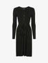 Robe-pull à buste boutonné - noir - 1
