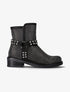 Boots à strass et lanières à picots - noir - 5