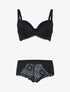 Ensemble à broderie style rosace - noir - 3