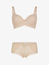 Ensemble à broderie style rosace - beige - 1