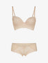Ensemble à broderie et corsage - beige - 1