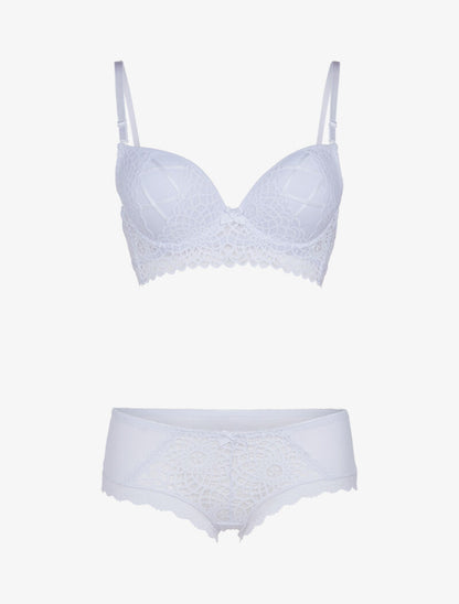 Ensemble à broderie et corsage - blanc - 3
