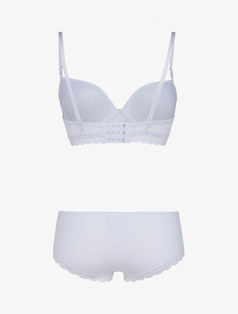 Ensemble à broderie et corsage - blanc - 2