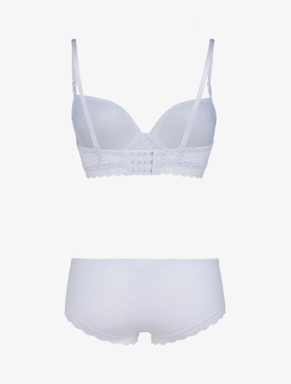 Ensemble à broderie et corsage - blanc - 2