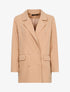 Blazer coupe ample à fermeture croisée - beige - 1