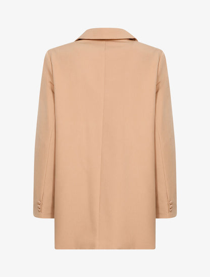 Blazer coupe ample à fermeture croisée - beige - 2