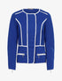 Veste à coutures contrastantes - bleu électrique - 1