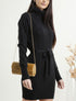 Robe-pull à détails tressés et côtelés - noir - 1