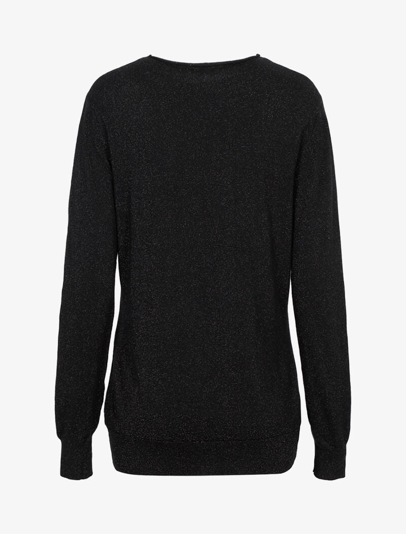 Pull long pailleté étoilé - noir - 3
