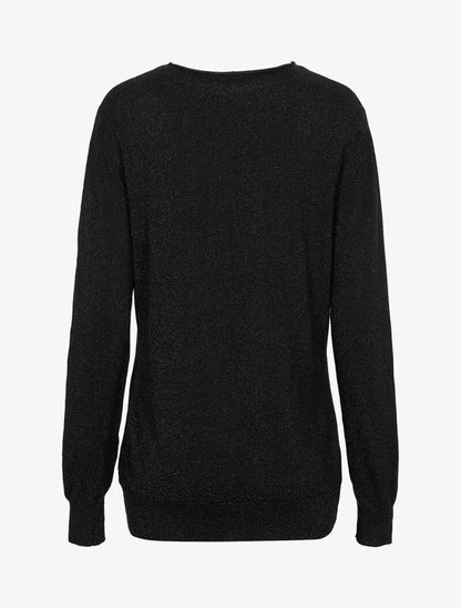 Pull long pailleté étoilé - noir - 3