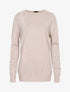 Pull long pailleté étoilé - beige - 1