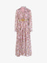 Robe longue à imprimé floral - rose - 1