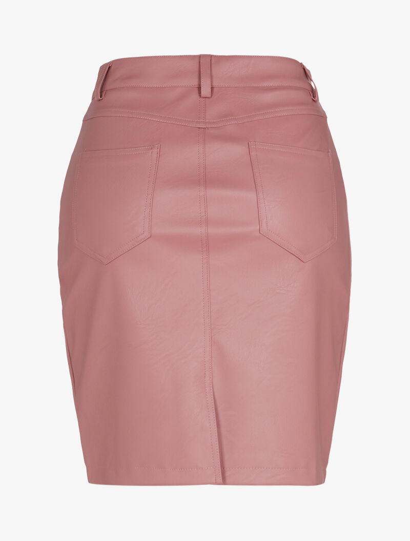 Jupe basique à cinq poches - rose - 2