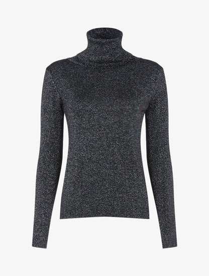 Pull fin pailleté - noir - 1