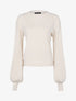 Pull court à manches bishop - beige - 1