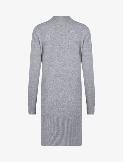 Robe pull à bandes entrelacées - gris clair - 3