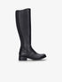 Bottes style cavalière à bandes stretch - noir - 5