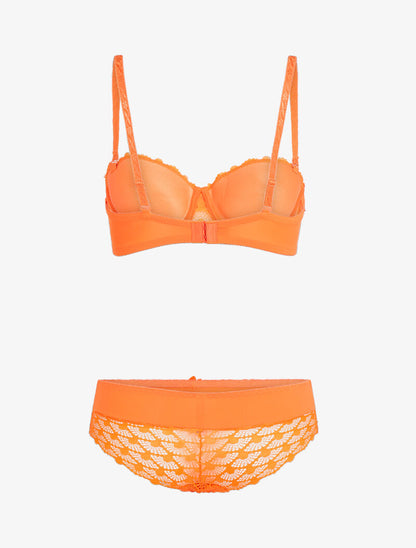 Ensemble à clous et sangles - orange - 2