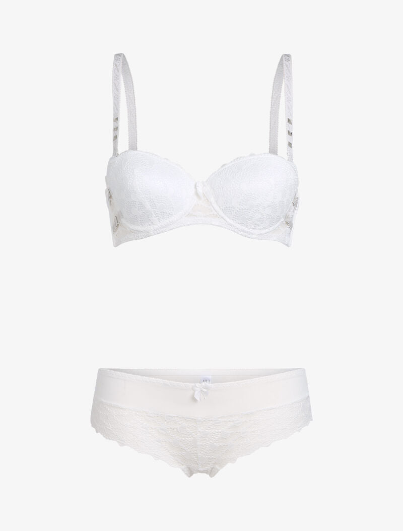Ensemble à clous et sangles - blanc - 1
