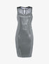 Robe irisée à détail ajouré - argent - 3