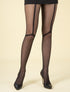 Collants à bandes stylisées - noir - 1
