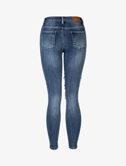 Jean skinny déchiré - bleu denim - 4