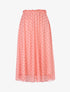 Jupe midi à imprimé pois - rose - 3