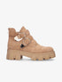 Boots à gros crans et brides - camel - 5