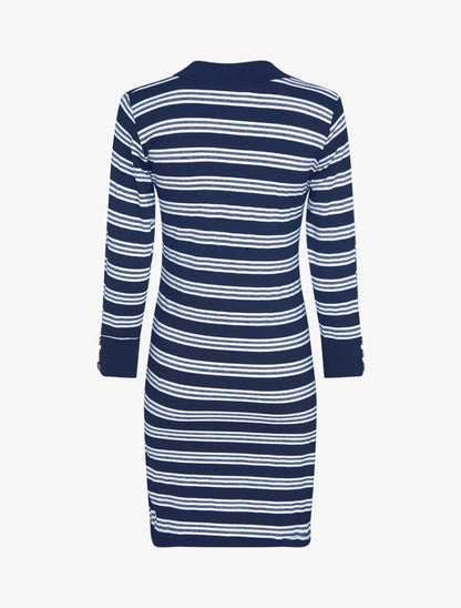 Robe à rayures irisées - marine - 3