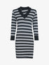 Robe à rayures irisées - noir - 3