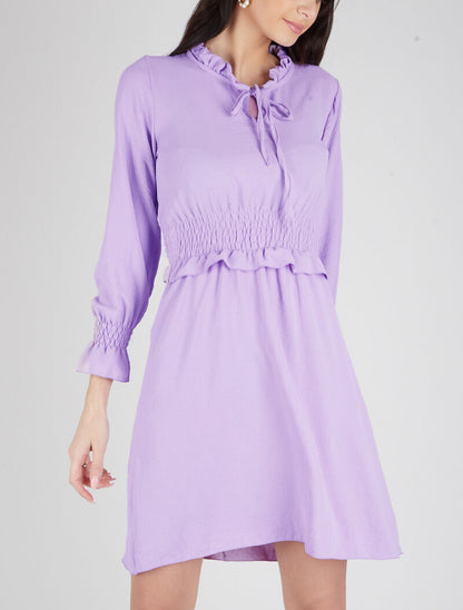 Robe patineuse à volants - lilas - 4