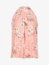 Top boule à imprimé floral - rose - 1