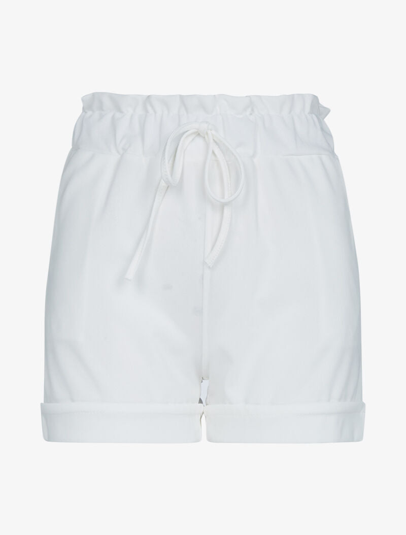 Mini short à bords retroussés - ecru - 1