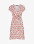 Robe patineuse à imprimé floral - ecru - 1