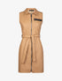 Robe ajustée en simili - camel - 3