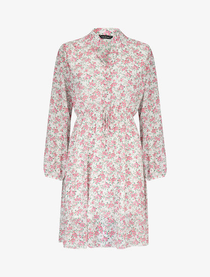 Robe à imprimé floral - blanc - 3